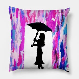 Mrs. Brightside (original painting) Pillow