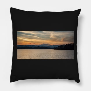 Panoramic Windermere Sunset Pillow