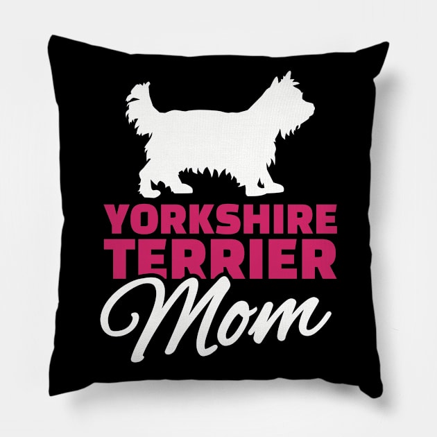 Yorkshire Mom Pillow by Designzz