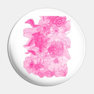 Floral Contour Print 7/10 Pin