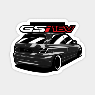 Black Opel Astra GSI Magnet