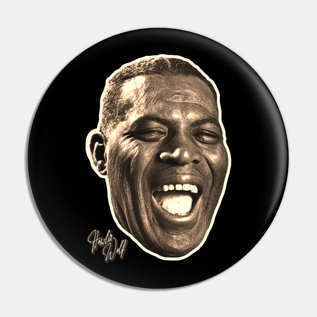 Howlin' Wolf Pin by darklordpug