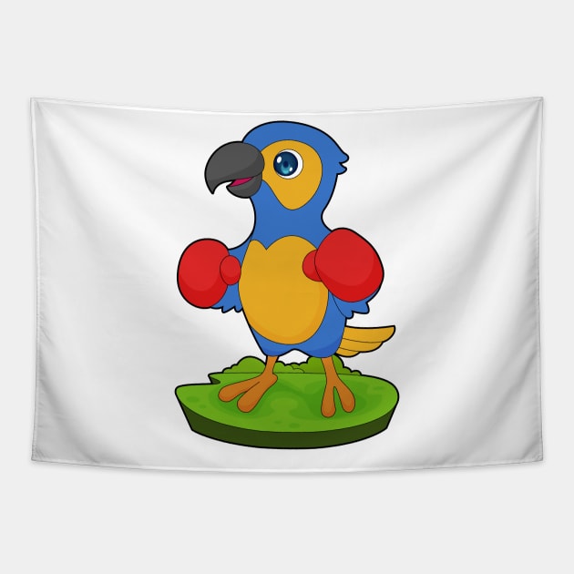 Parrot Boxer Boxing gloves Tapestry by Markus Schnabel