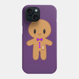Gingerbread man with Ostomy (Purple) Phone Case