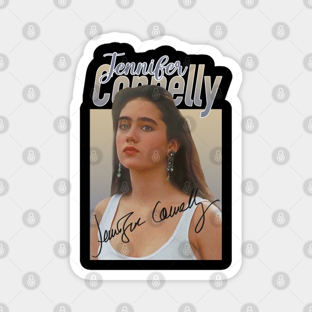 Jennifer Connelly // 80s Vintage Aesthetic Style // Magnet by BlackAlife