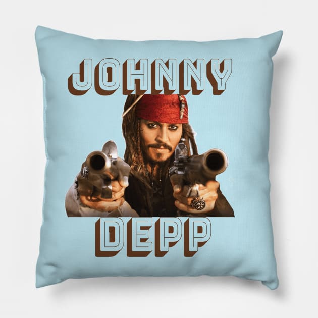 JOHNNY DEPP Pillow by sayed20