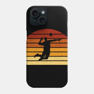 Vintage Sunset Volleyball Gift For Volleyball Players Phone Case