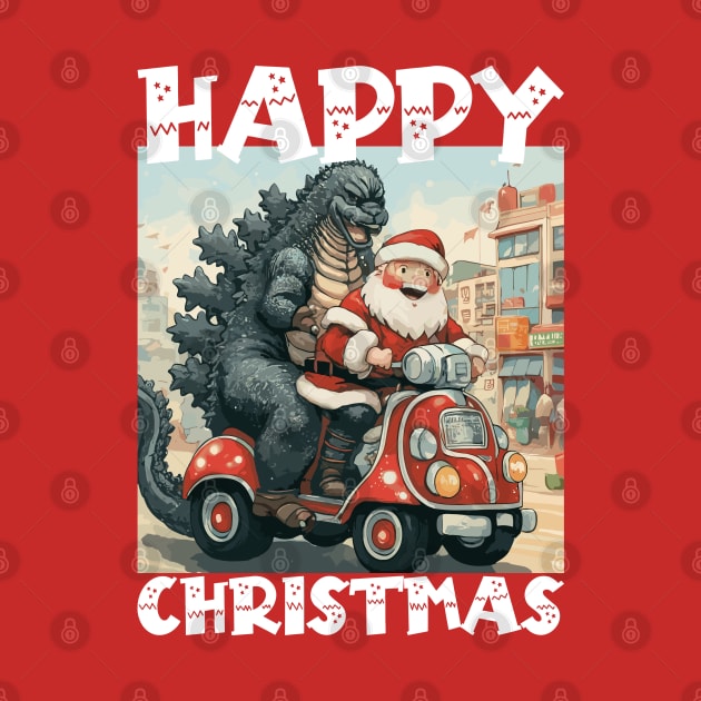 Happy Christmas with Godzilla - 3 by Megadorim