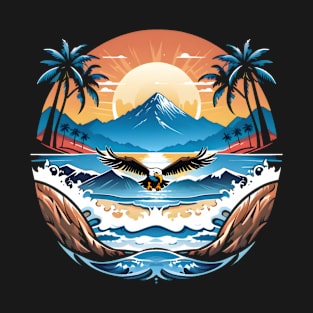 eagle on the beach T-Shirt