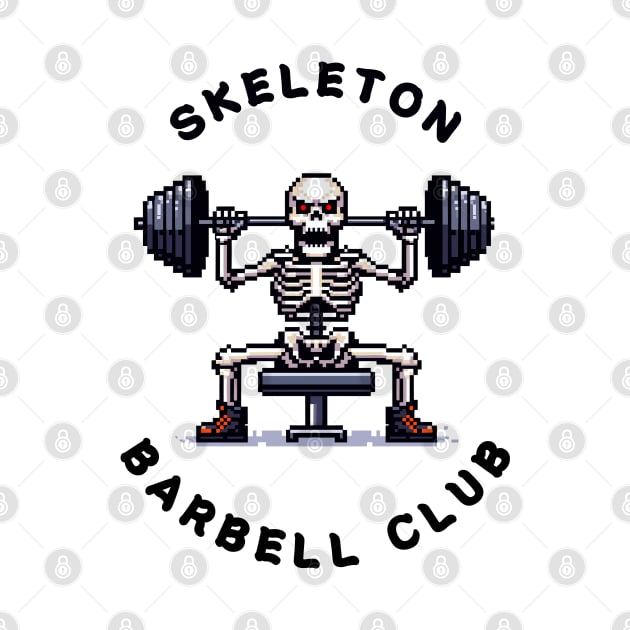 Skeleton Barbell Club by FriskyLama