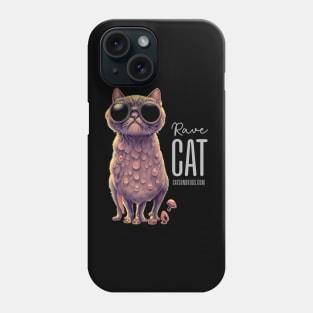 Techno Shirt - Techno Cat - Catsondrugs.com - rave, edm, festival, techno, trippy, music, 90s rave, psychedelic, party, trance, rave music, rave krispies, rave flyer Phone Case