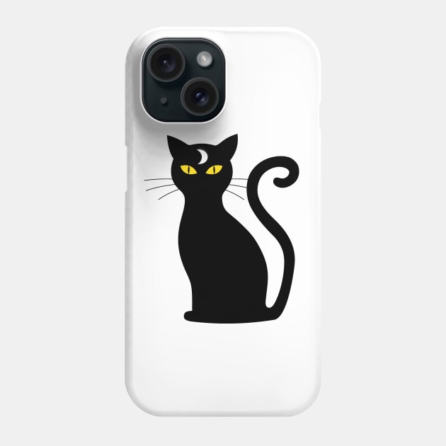 Moon cat Phone Case by LunaMay