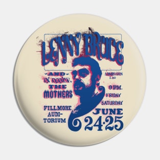 lenny bruce tour graphic Pin