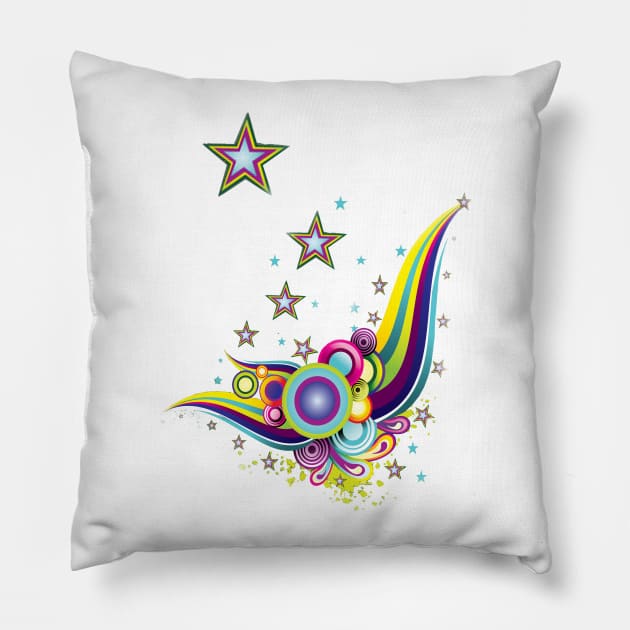 Abstract fantasy Pillow by Just Kidding by Nadine May