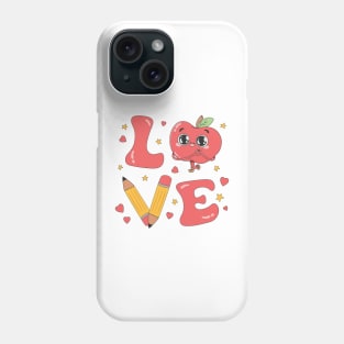 Teacher Valentine Shirt, Teacher Love Heart Valentines Day Phone Case