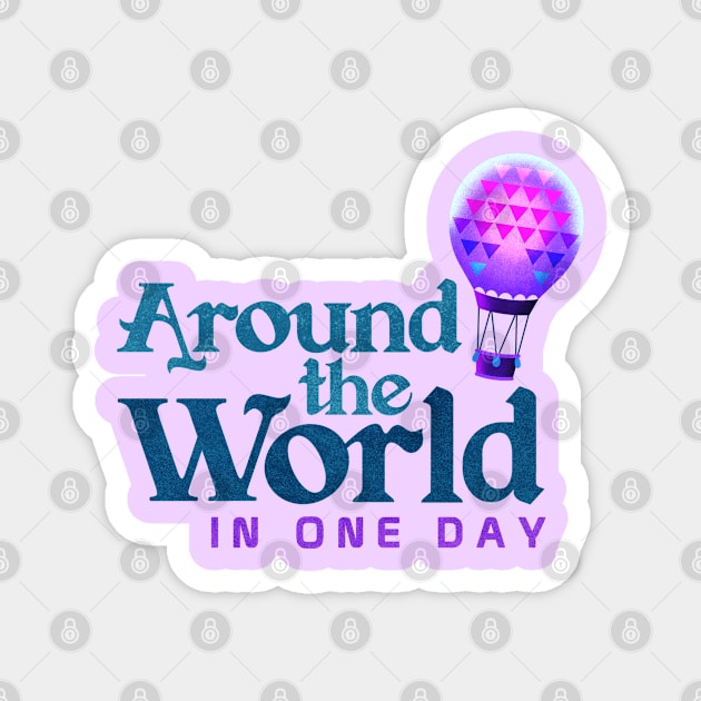 Around the World in One Day Magnet by onarolltees