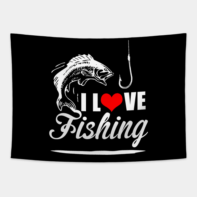 Lover Fishing Tapestry by Dojaja