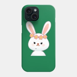 cute rabbit with flower crown Phone Case