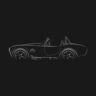 Ford Cobra - profile stencil, white T-Shirt