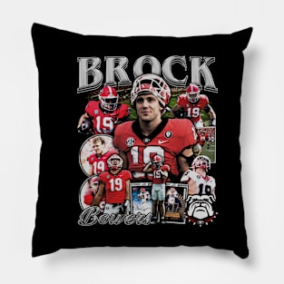 Brock Bowers College Vintage Bootleg Pillow