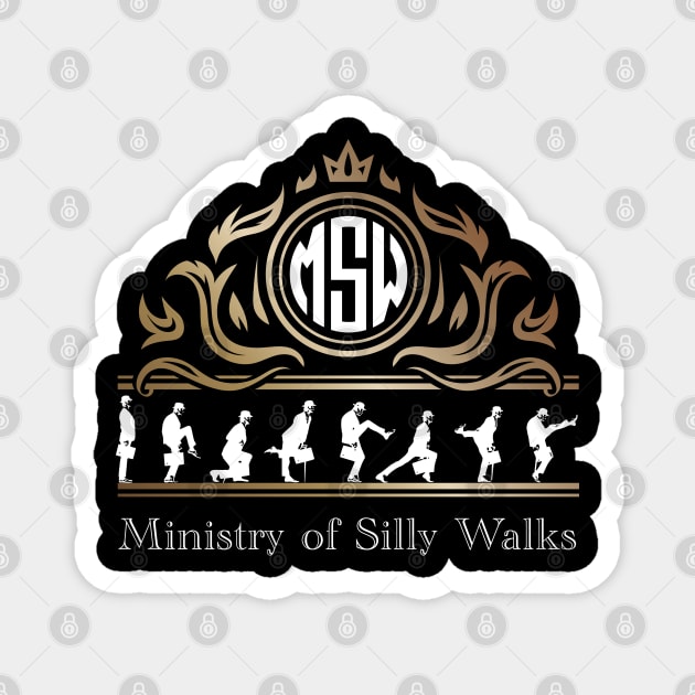 Ministry of Silly Walks Royal Majesty Emblem Magnet by Alema Art