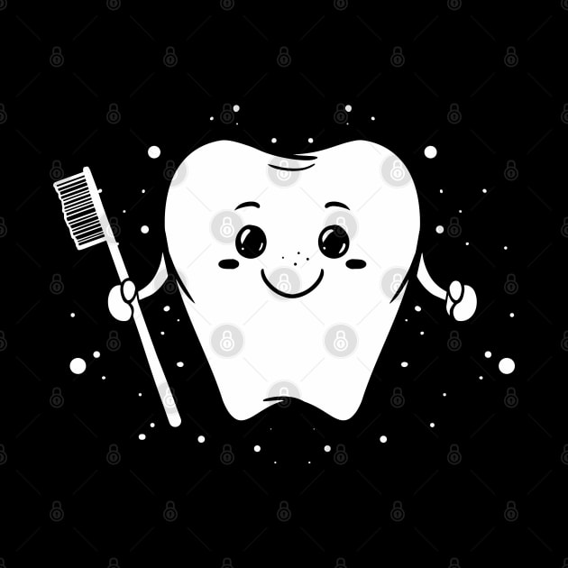 Cute smiling tooth - Teeth Dentist Gift by Shirtbubble