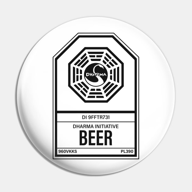 Dharma Initiative Beer Pin by n23tees