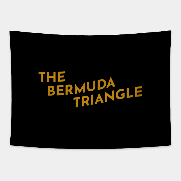 Bermuda Triangle Typography Tapestry by calebfaires