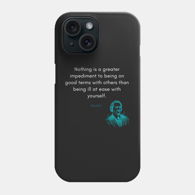 Honoré de Balzac Quote Phone Case by DarioNelaj