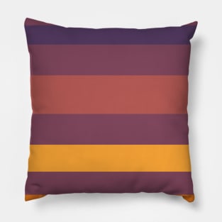 An unexampled dough of Grape, Dark Mauve, Giant'S Club, Cocoa Brown and Yellow Orange stripes. Pillow