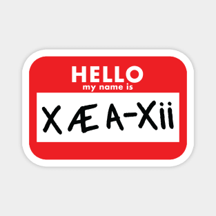 Hello My Name is X Æ A-Xii Magnet