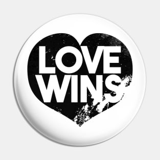 Love Wins (Distressed Variant) Pin