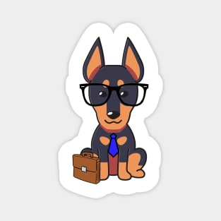 Funny alsatian is on the way to work Magnet