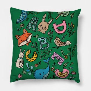 Forest Friends ABC Pillow