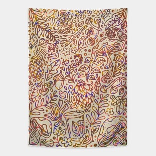 Mushroom Hunt Tapestry