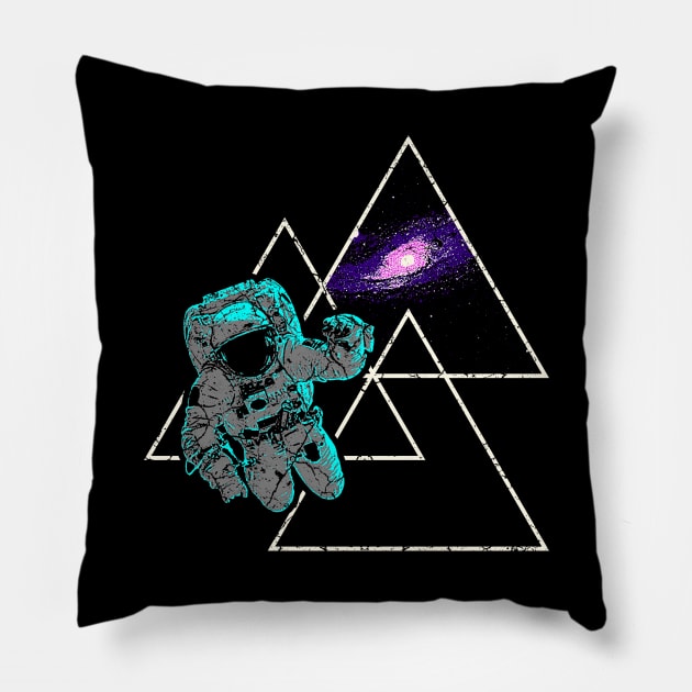 Abstract Space Art Pillow by Mila46