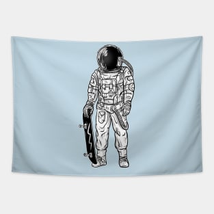 Skateboard Astronaut Tapestry