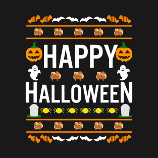 Pomeranian Halloween Lazy Ugly Costume Dog T-Shirt