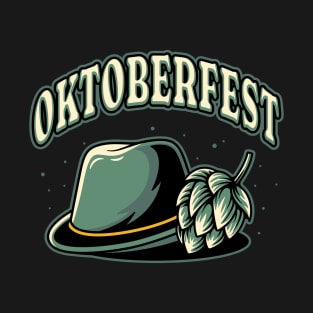 Bavarian hat and hops oktoberfest T-Shirt