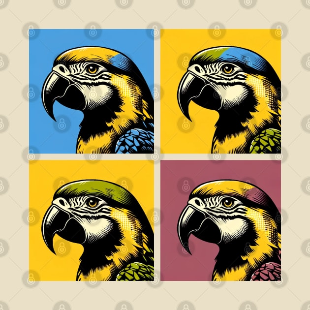 Pop Yellow-headed amazon Art - Cool Birds by PawPopArt