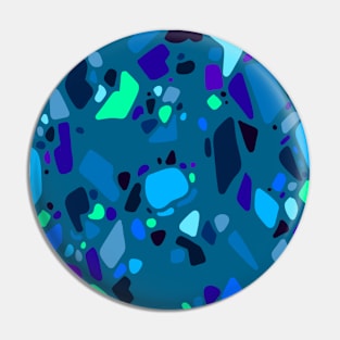 Deep Ocean Terrazo Pin