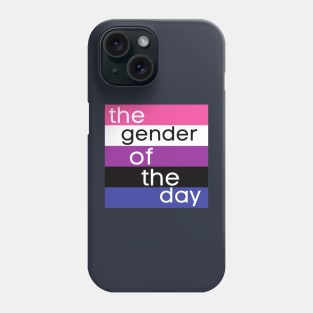 gender of the day genderfluid Phone Case