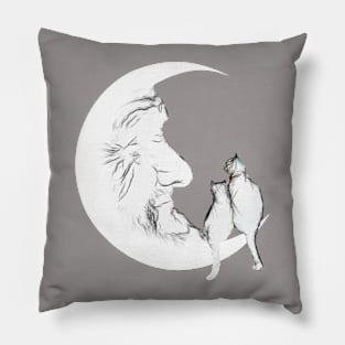 Moon and cats Pillow