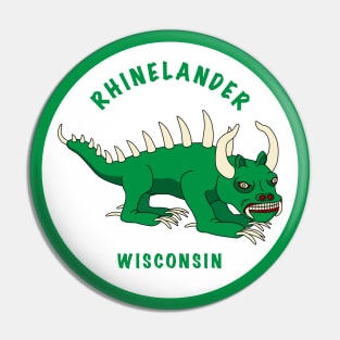 Rhinelander Wisconsin Hodag  Souvenir Patch Pin