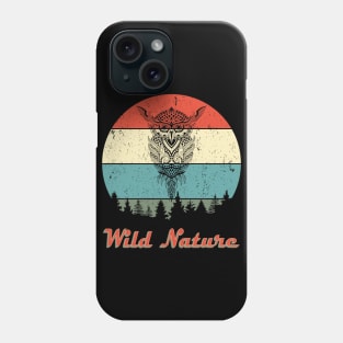 Wild Nature Owl Abstract Sunset Phone Case