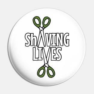 ShAVING LIVES 2024 logo Pin