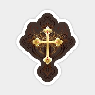 Golden Cross ( Gold Cross ) Magnet