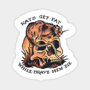 Tattoo skull and rat Magnet