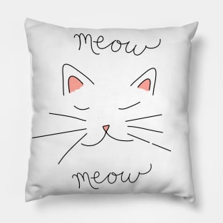 Meow Meow Kitty Pillow