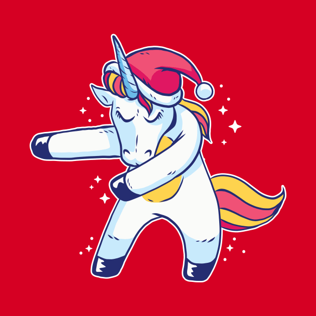 Christmas Unicorn Dab! by rjzinger